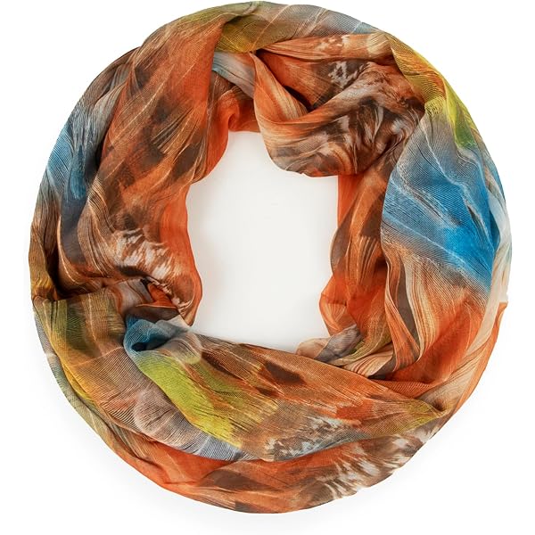 GLAMEXX24 Sciarpa Tubolare Donna Lunga Infinita – Foulard Circolare Per Tutte Le Stagioni – Lavabile In Lavatrice – Regalo Di Natale, Compleanno - 4