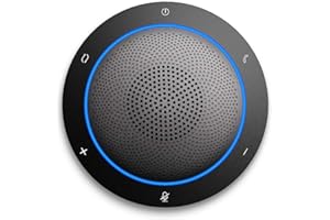 Kaysuda Bluetooth Conference Speakerphone Micrófono inalámbrico y Altavoz para teléfono móvil y computadora, USB Office Speakerphone para Skype, Zoom