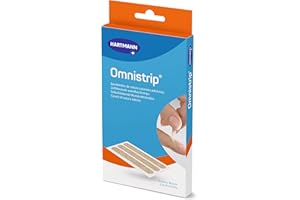 MOLICARE Omnistrip - Bandelettes de Suture Cutanées Adhésives Stériles - Application Facile - Peau Préservée - 6 x 38 cm - 12 Unités