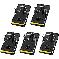 Gardigo Rattenfalle 5er Set | Professionelle Schlagfalle aus Kunststoff | Wiederverwendbar, für drinnen und draußen…