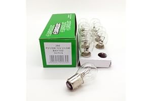 10 x Eurolec 380 P21/5W BAY15D Brake Stop & Tail Light Car Bulbs 12v 21/5w