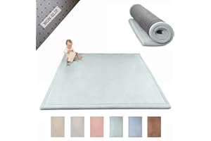 HAKUNA MATTE Tappeto e Neonato Tappeto Morbido per Bambini con Memory Foam – Tatami – Verde 200x150x2,5cm