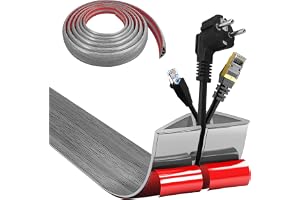 Kabelkanal självhäftande, kabelbrygga botten, 5 cm x 5 m flexibel PVC platt kabelskydd botten kabelskydd kabelskydd kabelskaf