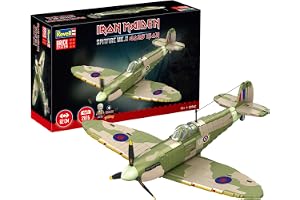 Revell Brick System 00962 Iron Maiden Spitfire MK.II Aces High - Tegelmodellsats - 1:18 skala obyggd, 52,5 cm lång, över 2 50