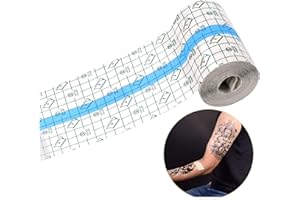 ROWWAIT Tattoo Aftercare Waterproof Bandage 15cm x 1m，Transparent Film Dressing，Second Skin Healing Protective Clear Adhesive Bandages for Tattoo Aftercare,Recovery,Plastic Cover,Protective Shield