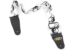 Bray Premium Universal Ying And Yang Guitar Strap With Reinforced Ends - Perfect For Any Acoustic, Electric, Bass And Classical Guitar