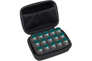 SFBSFL Insulin Fridge Vial Holder Storage Case 15 Slots Peptide Travel Protector Carrying Case with Mesh Bag Fits Standard 10ml U-100 Vials