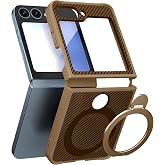 Babilden Samsung Karbon Fiber Materyal Stand &Ouml;zellikli Lens &Ccedil;er&ccedil;eveli ve Sararmayan G&uuml;&ccedil;l&uuml; Darbe Emici Premium Kılıf (Gold, Ga