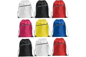 beSunshine Premium Waterproof Zipper Drawstring Bag Sports Gym Sack Swim PE Kit Shoe Bag