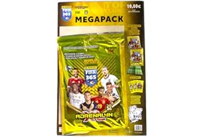 Panini Megapack de Lanzamiento ADRENALYN XL 2026 FIFA 365, Incluye Archivador, 4 Sobres (3 Cards de Edición Limitada), Guía Oficial, Tablero de Juego, Colección Oficial de Cromos, Cartas Colecciona