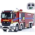 TOUCAN RC HOBBY 8x4 1/14 Remote Control Fire Truck RC Fire Sprinkler Vehicles Sounds Lights
