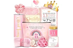 AWFRKY Geschenke für Mädchen zum 13. Geburtstag, Geschenke zum 13. Geburtstag, Geschenke für 13 Jahre altes Mädchen, Ideen für Teenager, Tochter, Nichte, Enkelin, offizielle Teenager-Dekoration zum 13