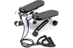WilTec LUXTRI Stepper 41x30x18cm con Ordenador Cintas de Entrenamiento Fitness en casa piernas y glúteos
