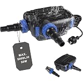 EXLECO Super ECO Pond Pump 30W Max. 5000L/H Filter Pump Submersible Water Pump Outdoor Pond Pump for Garden Fountain Pond Pum