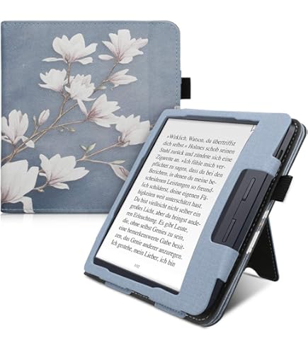 kwmobile Étui Compatible avec Kobo Aura Edition 1 Coque - Étui à Rabat