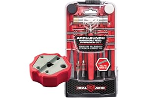 Real Avid Accu-Punch Hammer & Punches Set with Smart Bench Block, Combo