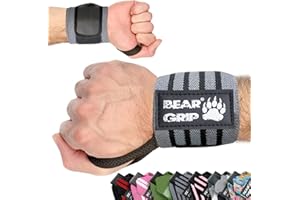 Bear Grip - Fascia di supporto per polsi durante il sollevamento pesi