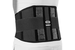 ORTEMA Lumbo-X - Fascia lombare traspirante per punti sportivi ortopedici