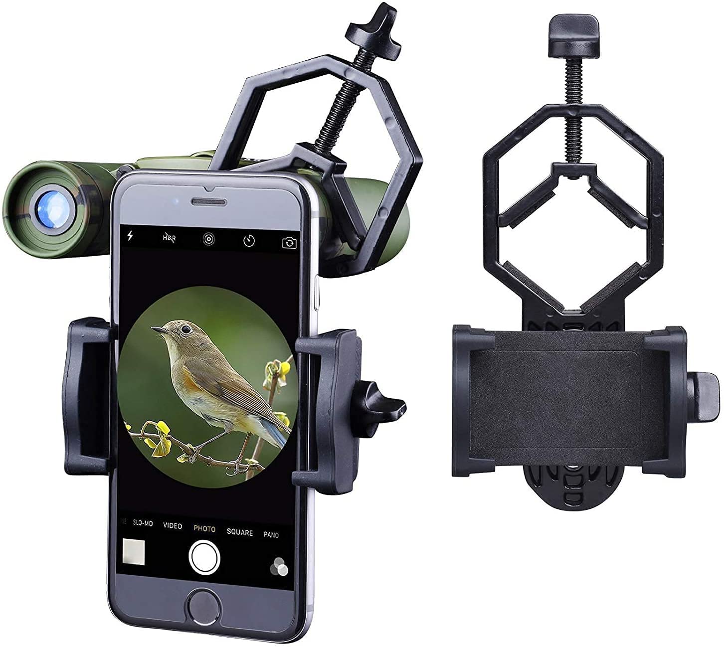 Arcanine Telescope Holder for Phone,Universal Cell Phone Smartphone Quick Photography Adapter Mount Connector for Telescope Binoculars Monocular Spotting Scope Microscope,Record The Nature The World