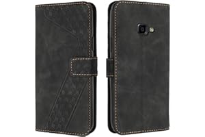 OKZone Cover per Samsung Galaxy Xcover 4/4S, Custodia in Pelle Samsung Xcover 4/4S, Cover a Libro Galaxy Xcover 4/4S Magnetica Portafoglio Folio PU Pelle Flip Caso con Wallet Case Cover (Nero)