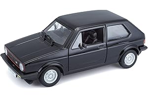 BBURAGO Volkswagen Golf Mk1 GTI (1979) en color negro y escala 1:24 (18-21089BK)