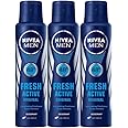 Nivea Men 48 Hour Fresh Active Deodorant Spray ,150 Ml (Pack Of 3)