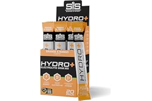 Science in Sport Hydro+ Electrolytes Powder Sachets with 5 Essential Electrolytes and Added Vitamins C, B6, and B12 for Hydration Drink | Orange Mango, Pack of 20 Sachets