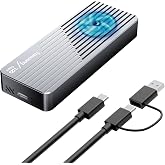 fanxiang SSD Enclosure with M2 NVMe/SATA Hard Drive Enclosure, M2 PCIE NVMe 2230/2242/2280, USB3.2 Gen2 10Gbp 4TB M key/B+M k