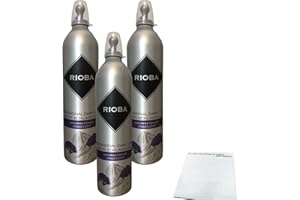 RIOBA Sprühsahne ungesüßt 35 % Fett 3er Pack (3x700ml Dose) + usy Block