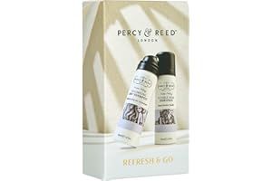 Percy & Reed Refresh & Go Kit 2 x 50ml, Volumising Dry Shampoo & Flexible Hold Hairspray, Travel-Sized Hair Dry Shampoo & Heat Protection Spray for Hair, Lightweight Formula for Brushable Finish