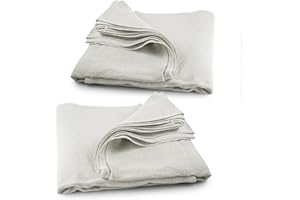 SAFERO Pack of 2 Laminated Cotton Dust Sheets for Decorating & Painting Size 6 feet x 3 feet | Paint Cover Sheet Backed with Plastic Polythene Sheeting | Drop Cloth for Painting, Furniture, Floor, StairCase