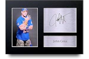HWC Trading John Cena A4 Ungerahmt Signiert Gedruckt Autogramme Bild Druck-Fotoanzeige Geschenk Für Wwe Wrestling-Fans