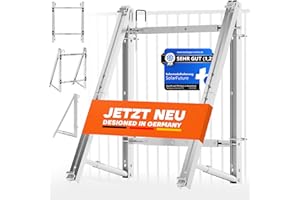 SolarFuture Balkonkraftwerk Halterung Balkon - Flexibel Anpassbar & Sturmsicher | Solarpanel Halterung Solarmodul Halterung Balkonkraftwerk Pv Halterung Photovoltaik Befestigung Balkon Flachdach Wand