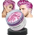 GOCBOBO Temporary Hair Colour Wax Washable Pink Hair Dye Wax Men's Women's DIY Hair Wax for Party Cosplay Halloween 4.23 Oz
