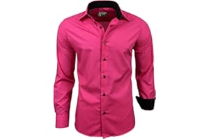 Subliminal Mode Camicia a Maniche Lunghe da Uomo | vestibilità Classica | Comoda e Facile da Lavare | Ideale per L'Ufficio e Le Uscite Informali 444-5