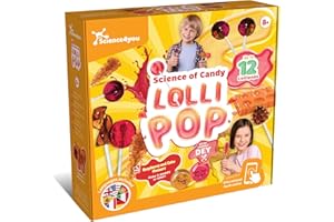 Science4you Kit de fabrication de sucettes pour enfants de plus de 8+ – Créez vos propres bonbons et sucettes, coffret cadeau gourmet pour garçons et filles de 8, 9, 10, 11+