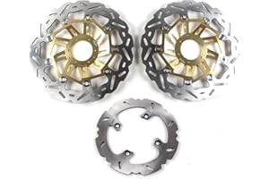 Arashi Front and Rear Brake Discs Rotors for CRF1000L AFRICA TWIN ABS 2016 2017-2019 / CRF1000 L AFRICA TWIN ADV ABS 2018-2019 Motorcycle Accessories Brake Disks Gold CRF 1000 L