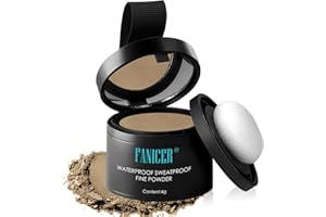 VELVERVY Retoca Raíces, Polvo Impermeable para Corregir y Densificar el Cabello, Para Mujeres y Hombres, Larga Duración Cubre Canas -4g, Marrón Medio