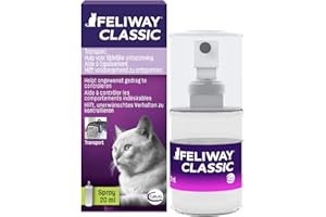 FELIWAY Classic Transport Spray per gatti | Viaggi e trasporto senza stress | Assicura un rilassamento durante l'applicazione puntuale contro segni urinari e graffi | 20 ml