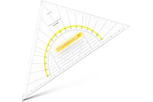 JOVI Aristo Geometric Set Square with Handle 250 mm Transparent Plexiglass