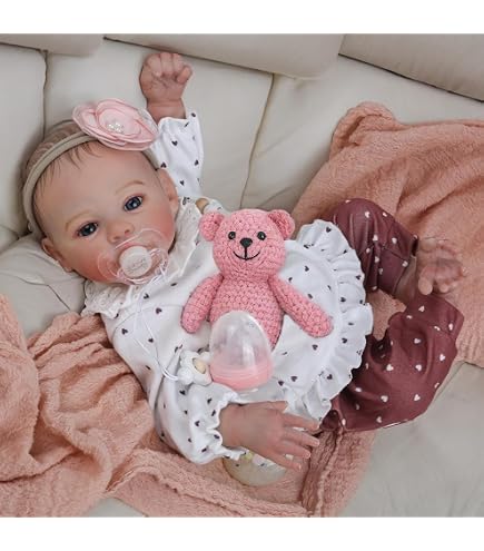 MineeQu 26 Inch Realistische Reborn Babypop – Met Ingeworteld Haar – Vinyl Ledematen – Inclusief Kleding, Fopspeen En Certificaat – Ideaal Verzamelobject En Speelgoed