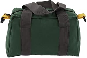 SEAFRONT Bolsa de Lona para Herramientas 41cm/16in, Bolsa de Herramientas de Boca Ancha, Bolsa de Almacenamiento de Herramientas Impermeable, ​​Bolso de Almacenamiento de Alta Capacidad para Técnicos