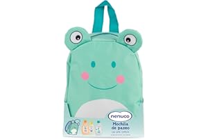 Nenuco Pack Bebé Mochila de Paseo Rana, con Gama Completa, Colonia, Jabón, y Champú, 3x200ml