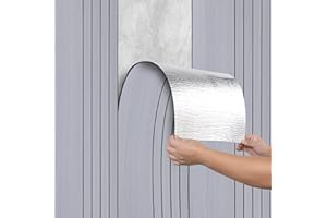 Camiraft Peel and Stick Wall Panels Self-Adhesive Wood Effect Wallpaper Waterproof Insulating Wall Paper 3mm Thick Contact Paper for Kitchen,Living Room,Bedroom,Ceilings,40x300CM Light Grey#