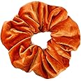 Mytoptrendz® Large Soft Plain Scrunchie Ponytail Hair Tie (Orange)