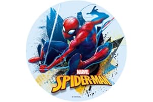 Dekora Cialda Spiderman per Torta, Decorazioni Commestibile per Compleanno-16 cm, Multicolore, 231362