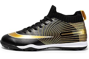 LZQpearl Botas Fútbol, Zapatillas Deportivas Entrenamiento De Atletismo De Fútbol, Zapatillas De Fútbol para Exteriores para Adolescentes FG/TF Zapatillas para Niños Unisex