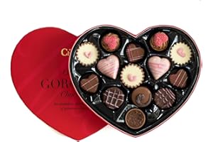 Martin’s Chocolatier Oh Hello Gorgeous Heart Shaped Box of Chocolates | Love Gift Set | 14 Handmade Belgian Milk, White & Dark Chocolates | Ideal Present for Birthday, Valentines & Anniversary 209g