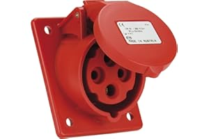 SIROX® CEE Mounting Box IP 44, 4-pin, 400 V, 6 h, Diagonal Current 32 A