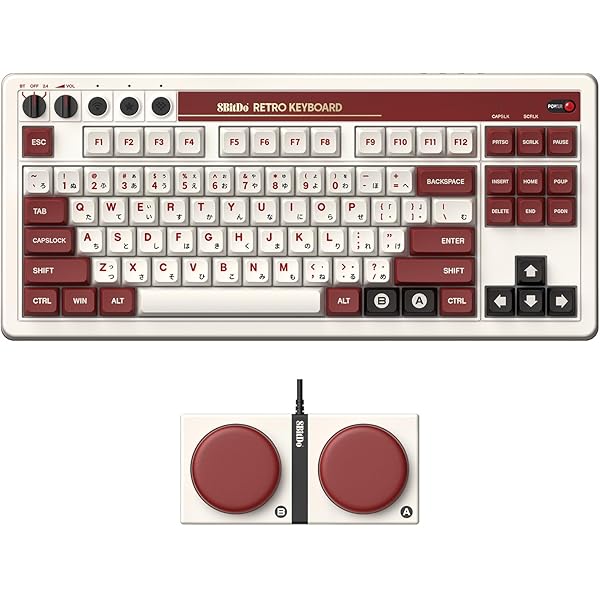 co2CREA Harde draagbare beschermhoes voor 8Bitdo retro mechanisch toetsenbord, hot swappable gaming keyboardtas, compatibel met Dual Super programmeerbare knoppen, alleen tas, grijs